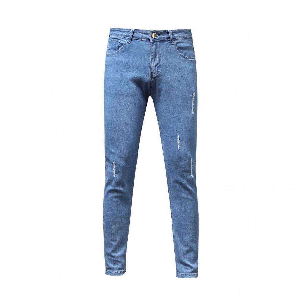 Jeans Men Skinny Stretch Mens Colourd Jeans Men 2020 Fashion Slim Fit jeans Homme Casual Pants Trousers Jean Male Denim Blue - Image 4