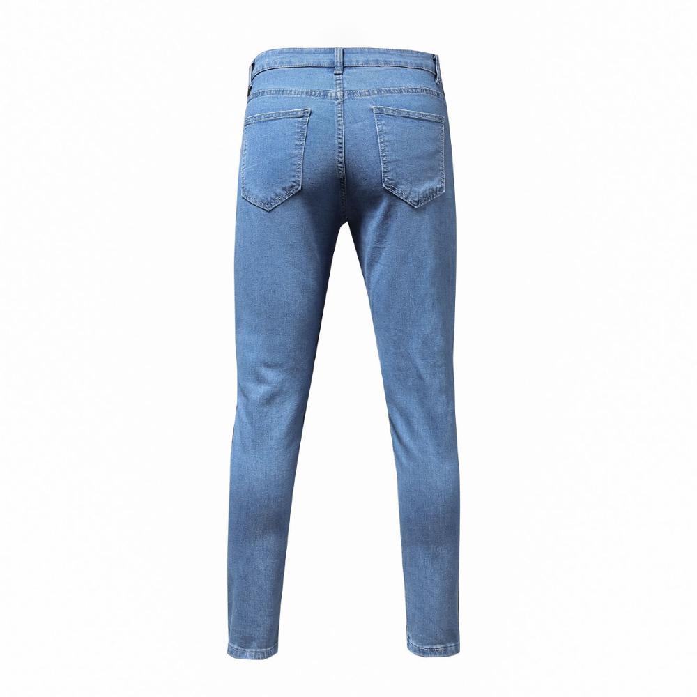 Jeans Men Skinny Stretch Mens Colourd Jeans Men 2020 Fashion Slim Fit jeans Homme Casual Pants Trousers Jean Male Denim Blue - Image 5