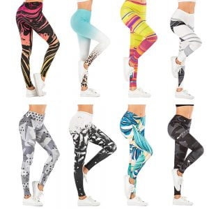 printed leggings 3d printing pants yoga pant High Waist Digital Printed Fitness Sport gym trousers for Women  12% Spandex