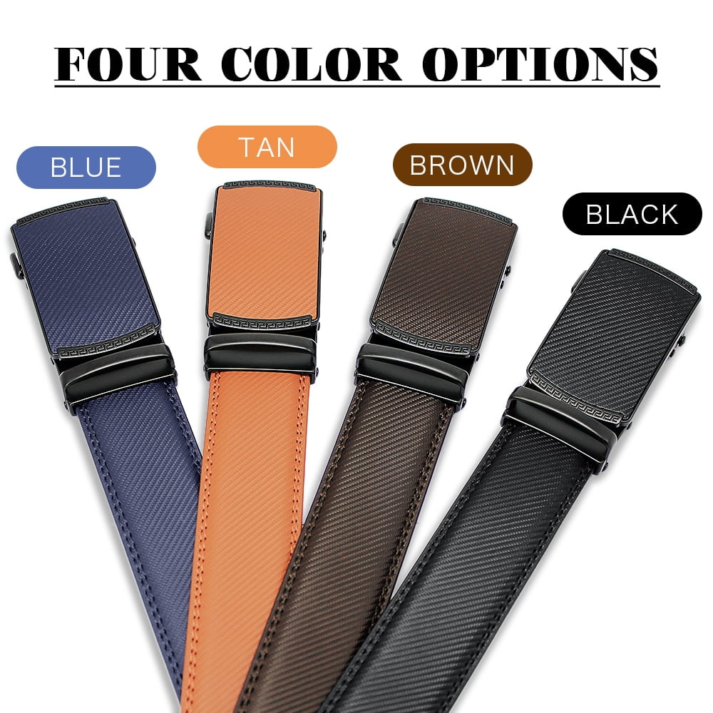 DOOPAI Multicolor Genuine Leather Men's Belts Fashion Business Automatic Buckle Straps Ratchet Cow Leather Waistband 3.5cm Width - Image 5
