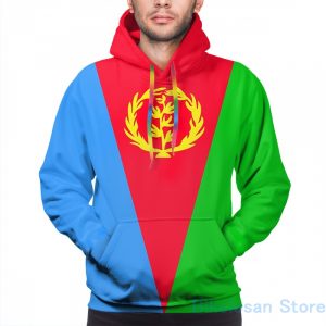 Mens Hoodies Sweatshirt for women funny Eritrea Flag Banner print Casual hoodie Streatwear