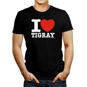I love Tigray Bold Font T shirt